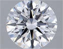 Lab Grown Diamond 1.01 Carats, Round with Ideal Cut, D Color, VVS2 Clarity and Certified by IGI
