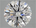 Lab Grown Diamond 3.71 Carats, Round with Excellent Cut, D Color, VVS1 Clarity and Certified by GIA