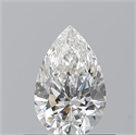 Natural Diamond 0.53 Carats, Pear with  Cut, G Color, VVS1 Clarity and Certified by GIA