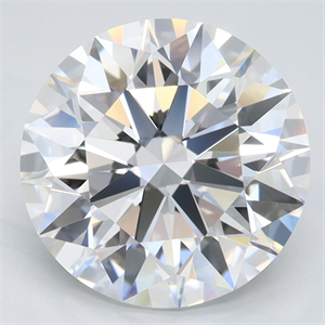 Picture of Lab Grown Diamond 4.04 Carats, Round with Excellent Cut, D Color, VVS1 Clarity and Certified by GIA