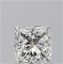 Natural Diamond 1.01 Carats, Princess with  Cut, H Color, VVS2 Clarity and Certified by GIA