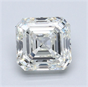 Natural Diamond 1.80 Carats, Asscher with  Cut, J Color, VVS2 Clarity and Certified by GIA