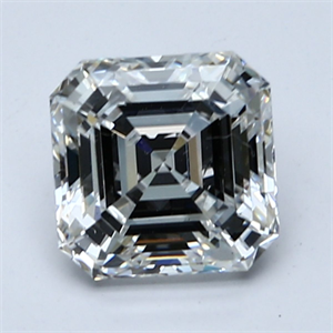 Picture of Lab Grown Diamond 1.01 Carats, Asscher with  Cut, F Color, VS2 Clarity and Certified by IGI