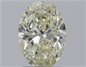 Natural Diamond 1.30 Carats, Oval with  Cut, M Color, SI2 Clarity and Certified by GIA