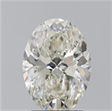 Natural Diamond 2.53 Carats, Oval with  Cut, J Color, VS2 Clarity and Certified by GIA