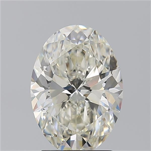 Picture of Natural Diamond 2.53 Carats, Oval with  Cut, J Color, VS2 Clarity and Certified by GIA