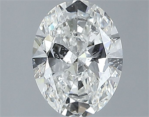 Picture of Natural Diamond 1.00 Carats, Oval with  Cut, H Color, SI2 Clarity and Certified by GIA