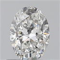 Natural Diamond 0.50 Carats, Oval with  Cut, F Color, VS1 Clarity and Certified by GIA