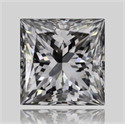 Diamante Natural 0.60 quilates, Princesa , Color F, claridad VS1 y certificado GIA