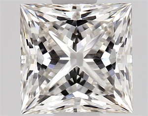 Picture of Natural Diamond 0.92 Carats, Princess with  Cut, I Color, VVS2 Clarity and Certified by GIA