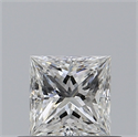 Natural Diamond 0.52 Carats, Princess with  Cut, F Color, VS1 Clarity and Certified by GIA
