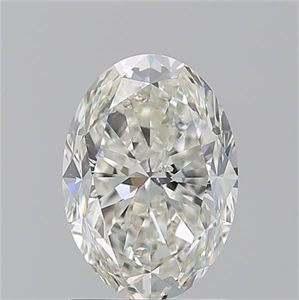 Picture of Natural Diamond 1.71 Carats, Oval with  Cut, J Color, SI2 Clarity and Certified by GIA