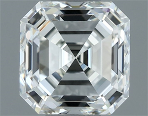 Picture of Natural Diamond 1.03 Carats, Asscher with  Cut, I Color, VVS2 Clarity and Certified by IGI