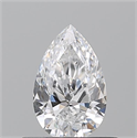 Natural Diamond 0.51 Carats, Pear with  Cut, D Color, VS1 Clarity and Certified by GIA