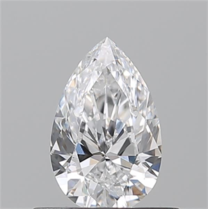 Picture of Natural Diamond 0.51 Carats, Pear with  Cut, D Color, VS1 Clarity and Certified by GIA