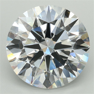 Picture of Lab Grown Diamond 5.53 Carats, Round with Ideal Cut, D Color, VS2 Clarity and Certified by IGI