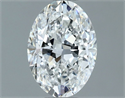 Natural Diamond 0.81 Carats, Oval with  Cut, F Color, VVS2 Clarity and Certified by GIA