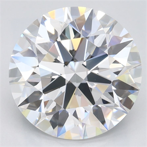 Picture of Lab Grown Diamond 3.36 Carats, Round with Ideal Cut, D Color, IF Clarity and Certified by IGI