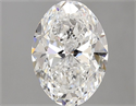 Natural Diamond 1.70 Carats, Oval with  Cut, F Color, VS1 Clarity and Certified by GIA