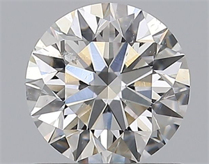 Picture of Natural Diamond 0.76 Carats, Round with Excellent Cut, F Color, SI2 Clarity and Certified by GIA