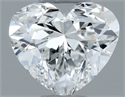 Natural Diamond 0.40 Carats, Heart with  Cut, F Color, VS2 Clarity and Certified by GIA