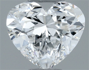 Picture of Natural Diamond 0.40 Carats, Heart with  Cut, F Color, VS2 Clarity and Certified by GIA