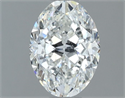 Natural Diamond 1.00 Carats, Oval with  Cut, G Color, SI1 Clarity and Certified by GIA