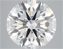 Lab Grown Diamond 6.10 Carats, Round with Ideal Cut, G Color, VS2 Clarity and Certified by IGI