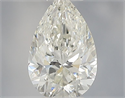Natural Diamond 0.41 Carats, Pear with  Cut, H Color, SI1 Clarity and Certified by IGI