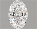 Natural Diamond 0.72 Carats, Oval with  Cut, D Color, VVS2 Clarity and Certified by GIA