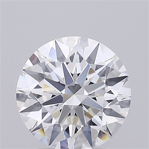 Picture of Lab Grown Diamond 2.04 Carats, Round with Excellent Cut, D Color, FL Clarity and Certified by GIA