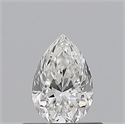 Natural Diamond 0.50 Carats, Pear with  Cut, F Color, VVS2 Clarity and Certified by GIA