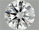Lab Grown Diamond 1.43 Carats, Round with Ideal Cut, E Color, VS1 Clarity and Certified by IGI