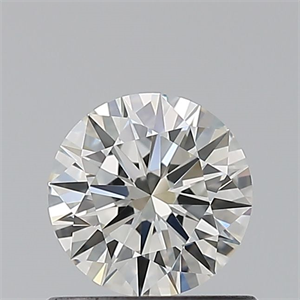 Picture of Natural Diamond 0.56 Carats, Round with Excellent Cut, J Color, IF Clarity and Certified by GIA