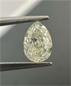 Natural Diamond 0.52 Carats, Pear with  Cut, N Color, SI1 Clarity and Certified by GIA