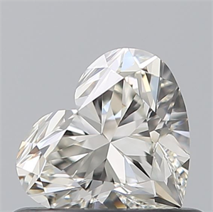 Picture of Natural Diamond 0.50 Carats, Heart with  Cut, I Color, VVS2 Clarity and Certified by GIA