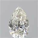 Natural Diamond 0.72 Carats, Pear with  Cut, K Color, VS2 Clarity and Certified by GIA