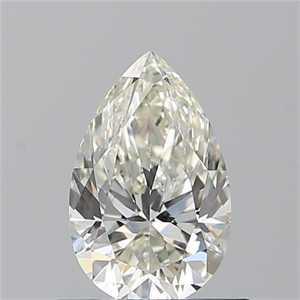 Picture of Natural Diamond 0.72 Carats, Pear with  Cut, K Color, VS2 Clarity and Certified by GIA