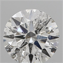 Natural Diamond 0.70 Carats, Round with Excellent Cut, G Color, I1 Clarity and Certified by IGI
