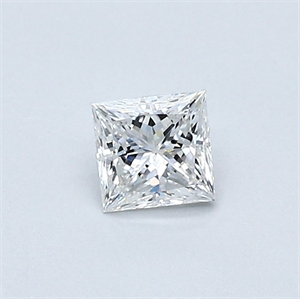 Foto Diamante Natural 0.31 quilates, Princesa , Color E, claridad SI1 y certificado GIA de