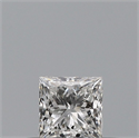 Natural Diamond 0.23 Carats, Princess with  Cut, F Color, VVS1 Clarity and Certified by GIA