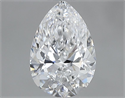 Natural Diamond 0.70 Carats, Pear with  Cut, D Color, VS2 Clarity and Certified by GIA