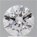 Lab Grown Diamond 2.53 Carats, Round with Ideal Cut, D Color, VS1 Clarity and Certified by IGI