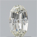 Natural Diamond 0.50 Carats, Oval with  Cut, J Color, VS2 Clarity and Certified by GIA