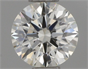 Natural Diamond 0.46 Carats, Round with Excellent Cut, H Color, VVS2 Clarity and Certified by IGI