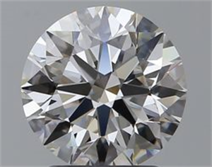 Picture of Natural Diamond 2.06 Carats, Round with Excellent Cut, H Color, IF Clarity and Certified by GIA