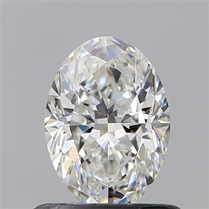 Foto Diamante Natural 0.62 quilates, Ovalado , Color F, claridad VS1 y certificado GIA de