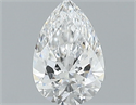 Natural Diamond 0.40 Carats, Pear with  Cut, D Color, VS2 Clarity and Certified by GIA