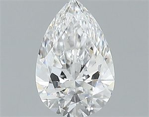 Picture of Natural Diamond 0.40 Carats, Pear with  Cut, D Color, VS2 Clarity and Certified by GIA
