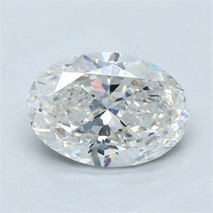 Picture of Natural Diamond 2.81 Carats, Oval with  Cut, H Color, SI1 Clarity and Certified by GIA